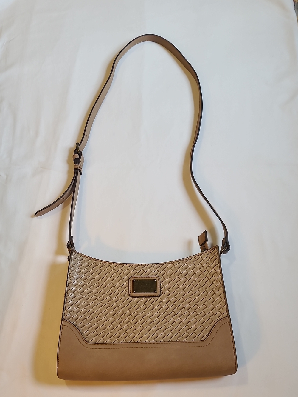Woven-Detail Frye And Co. Cross Body Bag Taupe